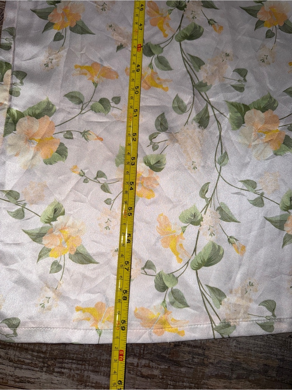 Hello Molly White Floral Halter Wide Leg Jumpsuit Yellow Green Small US 4 - Picture 10 of 10